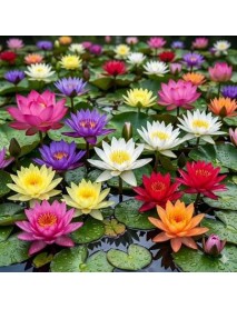 7 Adet Karışık Lotus Tohumu Nilüfer Çiçeği Tohumu ÜCRETSİZ KARGO